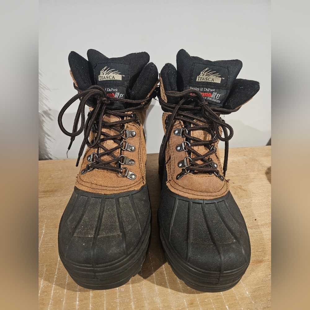 Itasca Ice Breaker men's leather upper winter boots in size 8
